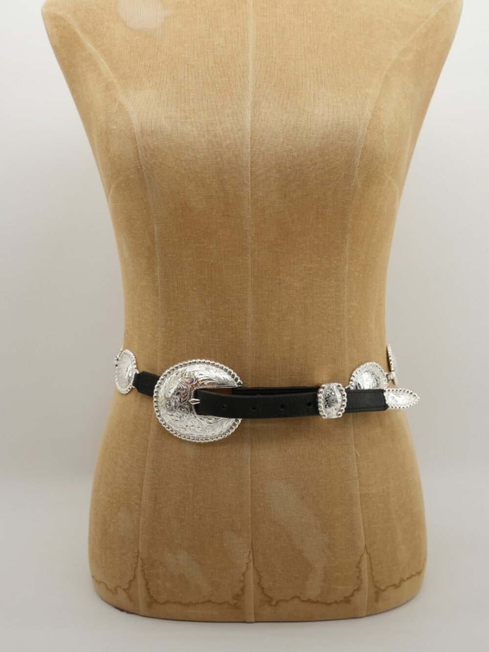 Concho Belt Vintage Tony Lama Leather Southwestern American Western Belt - Picture 5 of 16